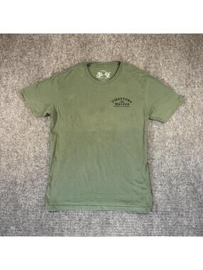 Firestone Walker T-Shirt Men's Green Cotton Short Sleeve Graphic Tee - Large